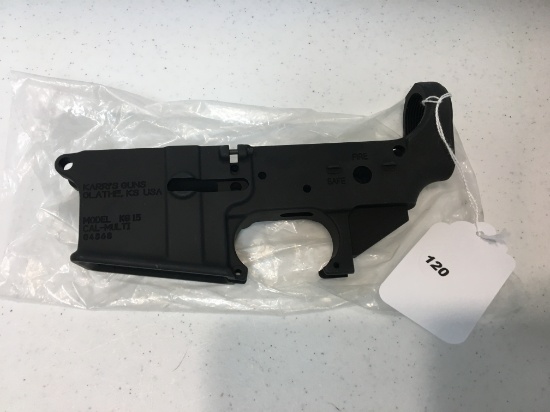 Model KG15 Karris Guns, Lower Receiver, Serial #04868, Transfer Required