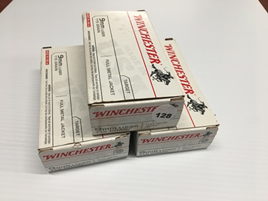 150 Rds, 115 Gr FMJ, 9MM Luger