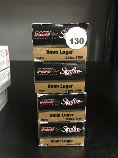 80 Rds, 124 Gr SFHP, 9MM Luger