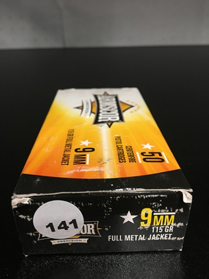 50 Rds, 115 Gr FMJ, 9MM Luger