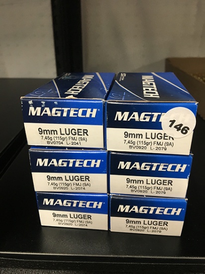 288 Rds, 115 Gr FMJ, 9MM Luger