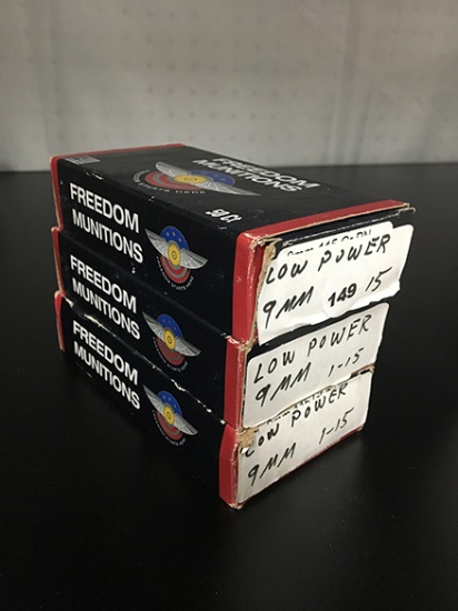 150 Rds, Low Power, 9MM Luger