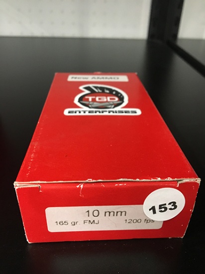 45 Rds, 165 Gr FMJ, 10MM