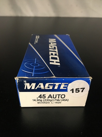 50 Rds, 230 Gr FMJ, 45 Auto