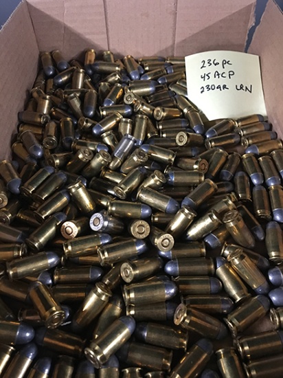 236 Rds, 230 Gr LRN, 45ACP