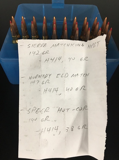 26 Rds, Misc, 6.5 Creedmoor Reloads