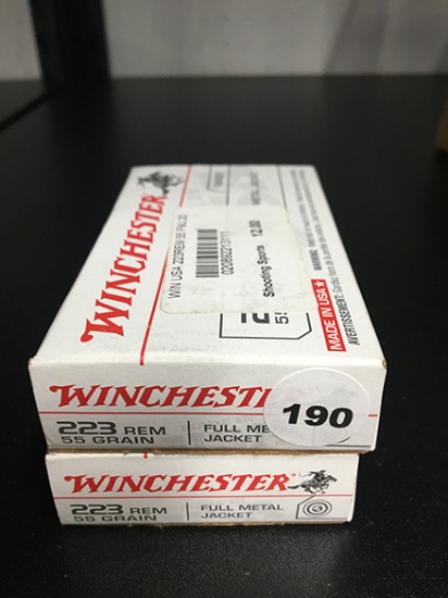 40 Rds, 55 Gr FMJ, 223 Rem.