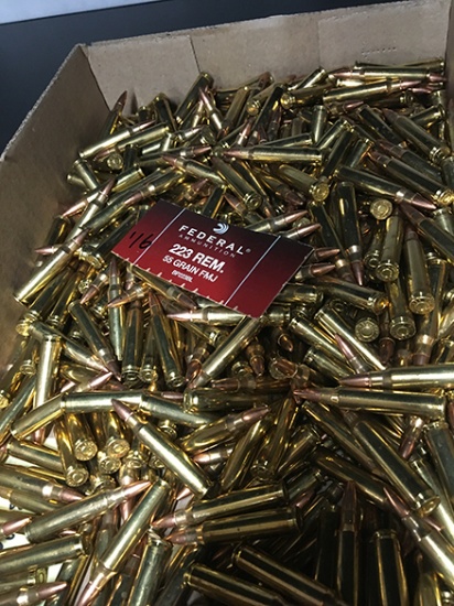 498 Rds, Federal 55 Gr FMJ, 223 Rem.