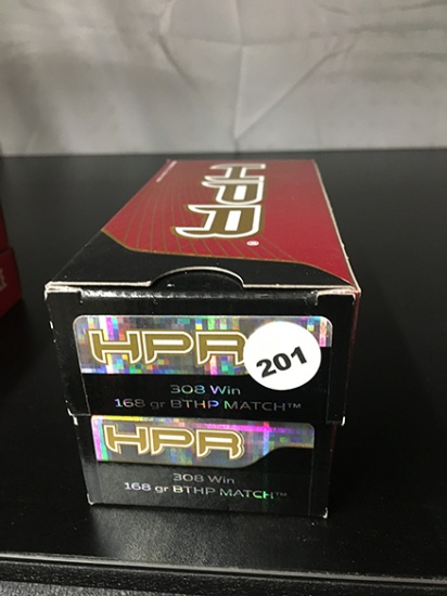 40 Rds, 168 Gr BTHP, 308 Win.