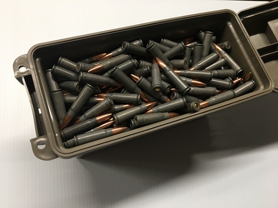 409 Rds, 124 Gr FMJ, 7.63 X 39 Tula w/Ammo Box
