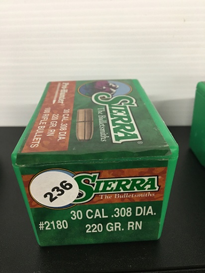 86 Qty, 30 Cal, 220 Gr Bullets