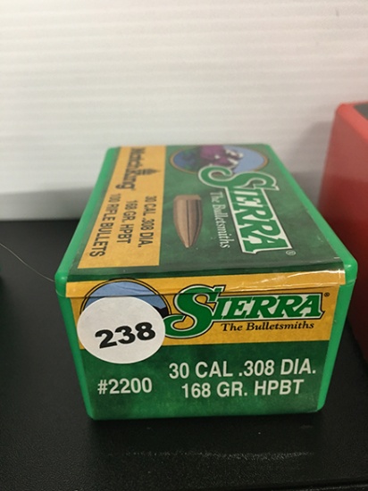 100 Qty, 30 Cal, 168 Gr Bullets