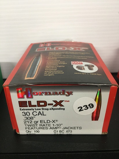 47 Qty, 30 Cal, 212 Gr Bullets
