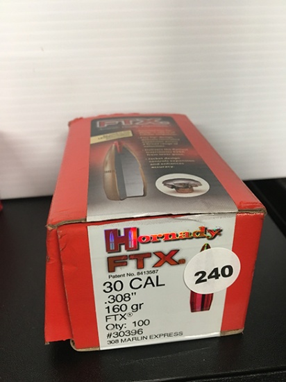 39 Qty, 30 Cal, 160 Gr Bullets