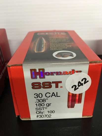 100 Qty, 30 Cal, 180 Gr Bullets