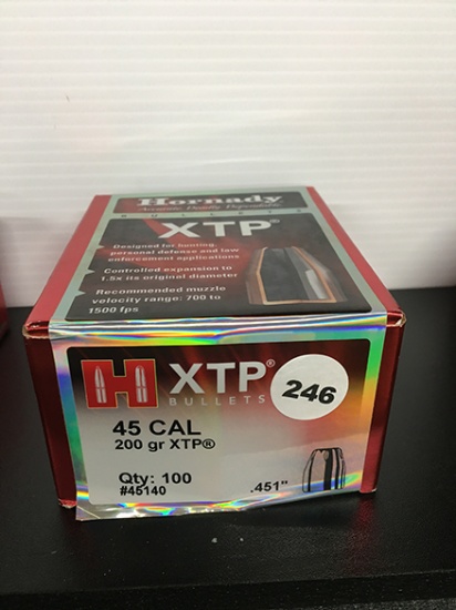 99 Qty, 45 Cal, 200 Gr Bullets