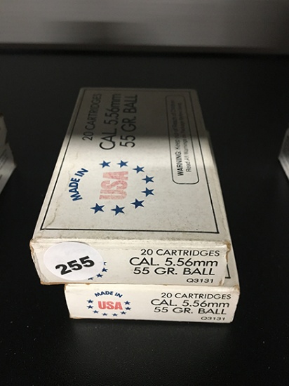 40 Rds, 55 Gr Ball, 5.56MM