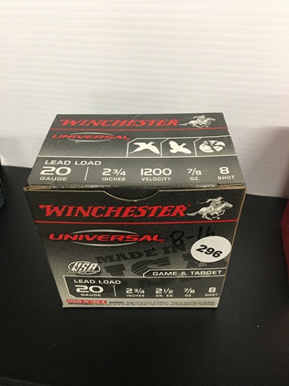 25 Rds, 20 Ga, 2 3/4 in.