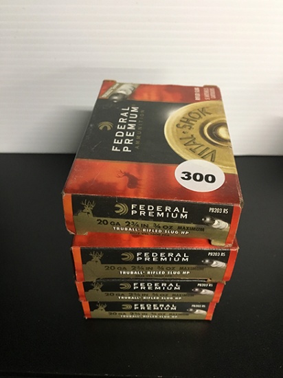 20 Rds, 20 Ga, 2 3/4 in, Rifle Slug