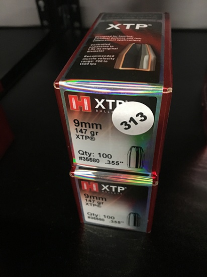 200 Qty, 9MM, 147 Gr Bullets