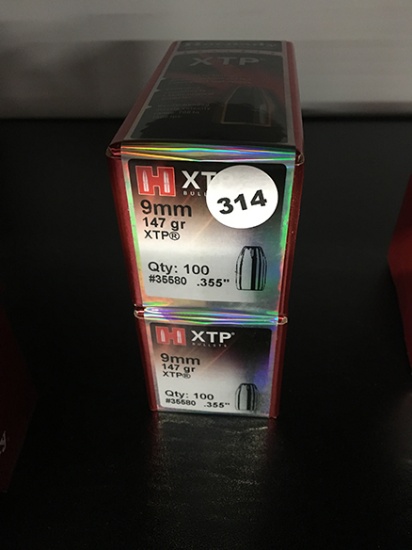 200 Qty, 9MM, 147 Gr Bullets