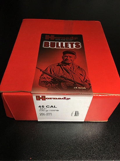 Approx. 485, 45 Cal, 230 Gr Bullets