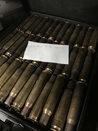 150 plus, Washed and Deprimed 50 Cal Casings