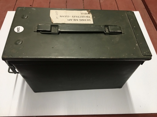 22 once fired 50 Cal BMJ Brass & Ammo Box