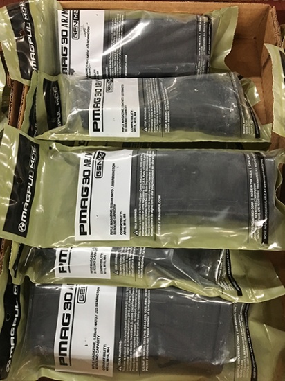 Lot of 6, PMAG 30 AR/M4, 5.56 X 45 Nato/223 Rem