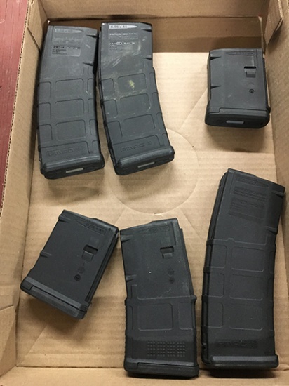 Lot of 6, PMAG 10, 20, 30 Magazines 5.56 X 45