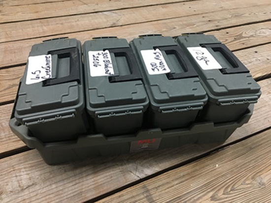 4 Empty Ammo Cans and Crate, AC4C