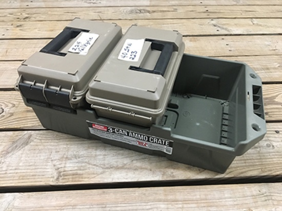 2 Empty Ammo Cans and Crate, AC3C
