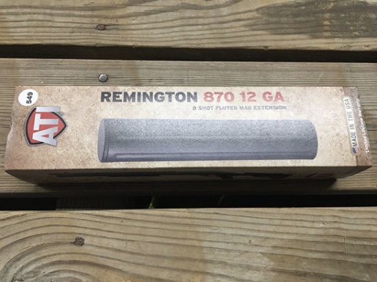 Remington 870, 12 Ga, 8 Shot Fluted Magazine Extension