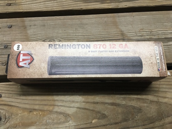 Remington 870, 12 Ga, 8 Shot Fluted Magazine Extension