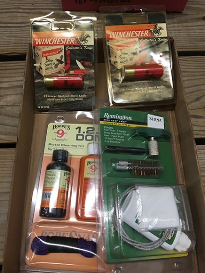 Cleaning Rod, Pistol Cleaning Kit, 2 Collector Knives