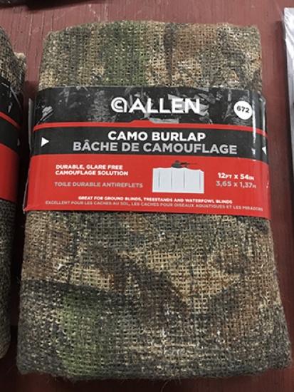 12 ft. X 54 in. Camo Burlap