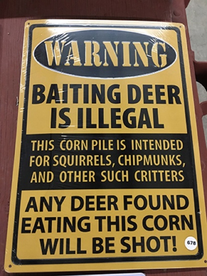12 X 17 in. Metal Sign