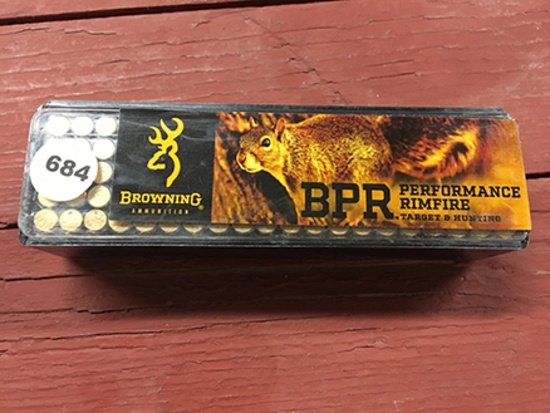 100 Rds, 40 Gr, Hallow Point, 22 LR