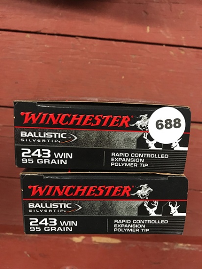 40 Rds, 45 Gr, 243 Winchester