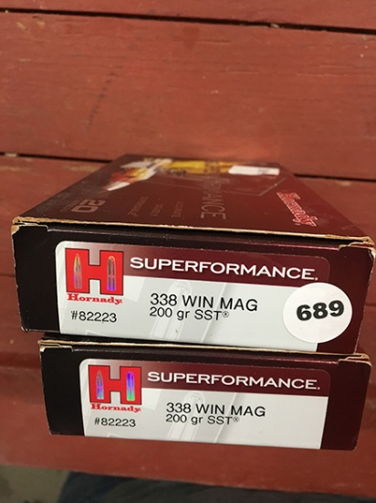 40 Rds, 200 Gr, 338 Winchester Mag