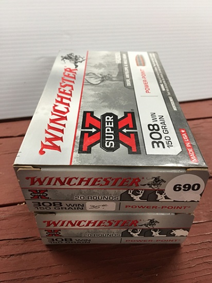 40 Rds, 150 Gr, 308 Winchester