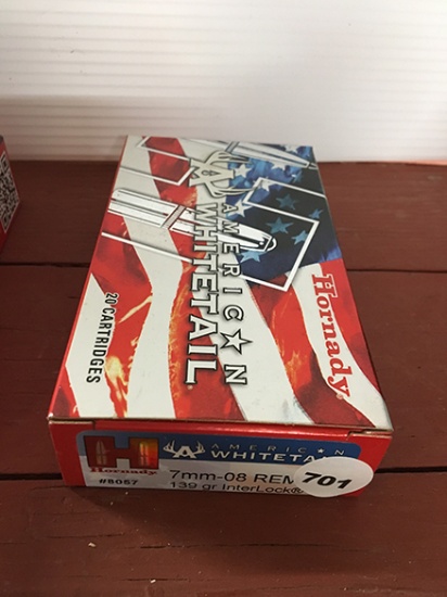 20 Rds, 139 Gr, 7MM-08 Remington