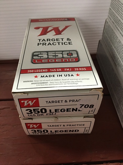 40 Rds. 145 Gr, FMJ 350 Legend
