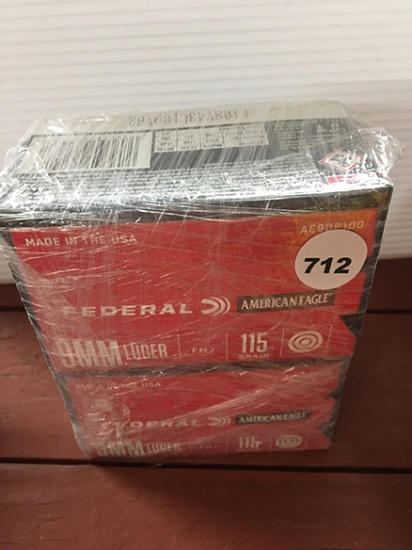 200 Rds, 115 Gr, FMJ 9MM Luger