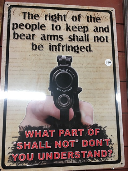 12 X 17 in. Metal Sign