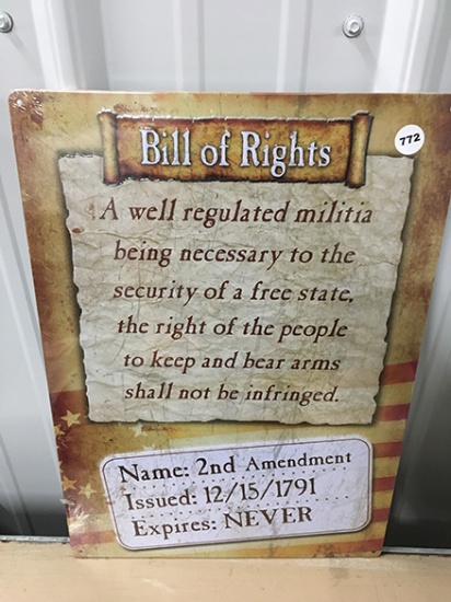 12 X 17 in. Metal Sign