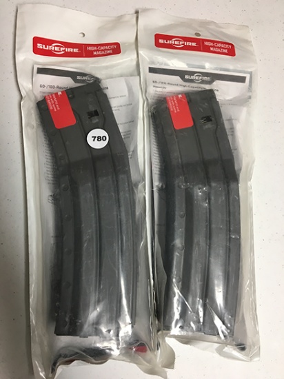 Lot of 2 Surfine 60/100 Rd, High Capacity Magazine