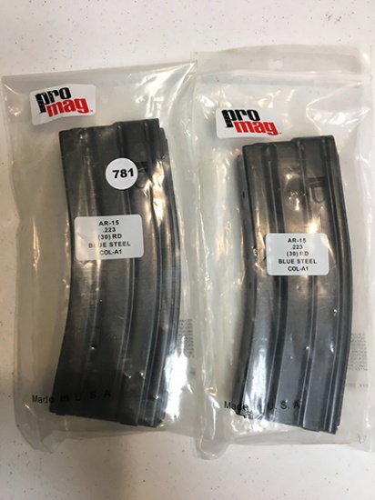 Lot of 2 Pro Mag AR-15 223, 30 Rds