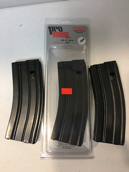 Lot of 3 Pro Mag AR-15/M16 223, 30 Rds