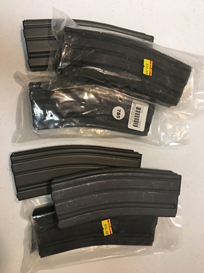 Lot of 6 AR Magazines 223, 30 Rds